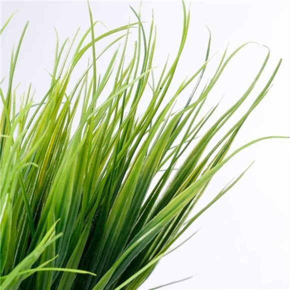 Artificial Outdoor Grass 12 Bundles UV Resistant Faux Plants Garden Decor - Picture 7 of 8